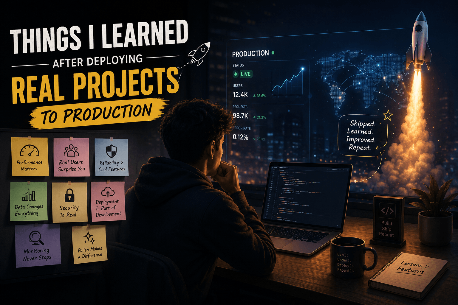 Blog post image for: Things I Learned After Deploying Real Projects to Production π