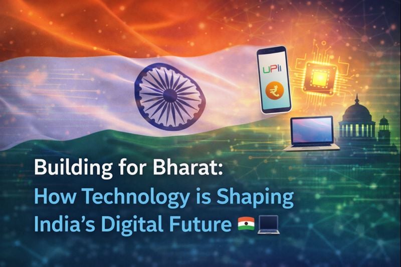 Blog post image: Blog post image for: Building for Bharat: How Technology is Shaping India’s Digital Future 🇮🇳💻